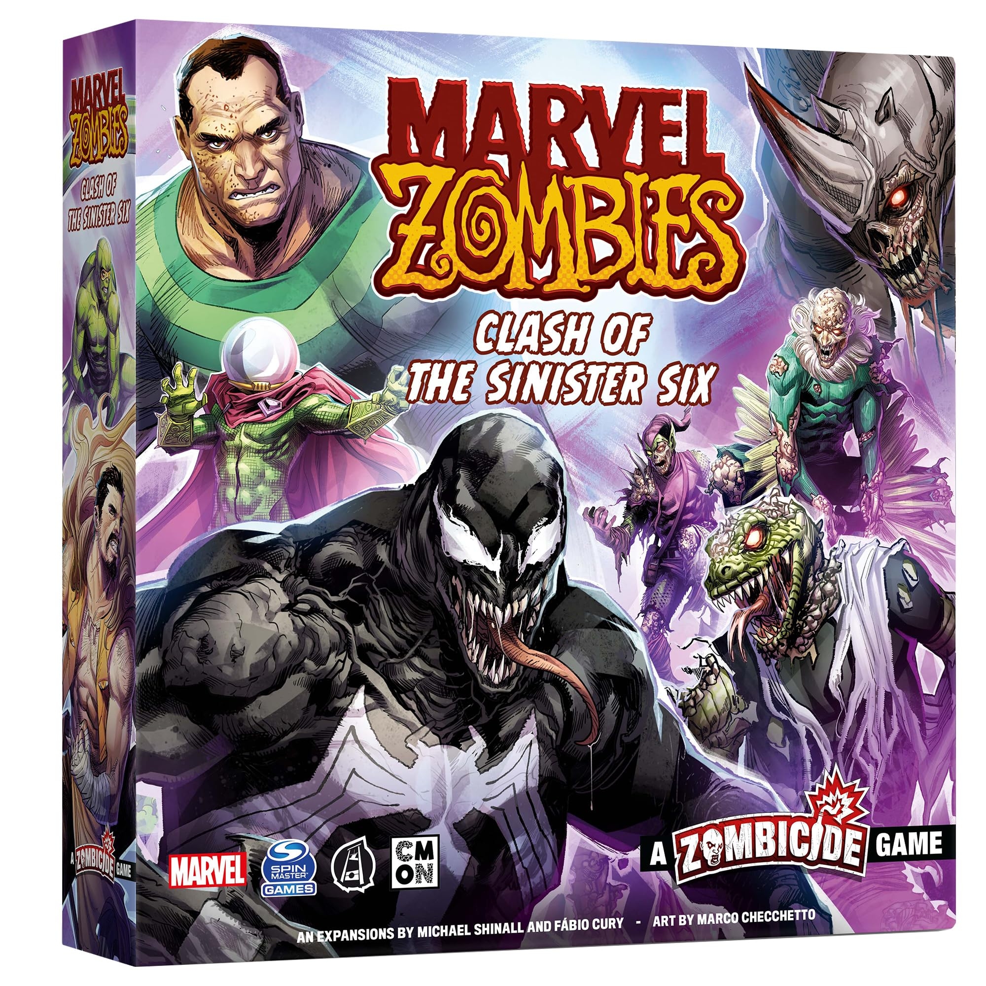 Amazon Marvel Zombies A Zombicide Game Clash Of The Sinister Six Heroes Vs Villains In A Zombie Apocalypse Cooperative Strategy Game Ages 14 1 6 Players 90 Minute Playtime Made By