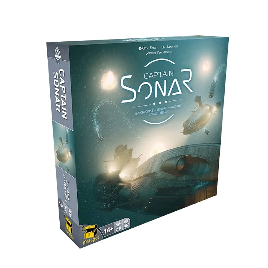 Amazon Matagot Captain Sonar Board Game Base Game Submarine Strategy Game Cooperative Team Based Game For Adults And Teens Ages 14 2 8 Players Average Playtime 45 60 Minutes Made By Matagot Toys Games