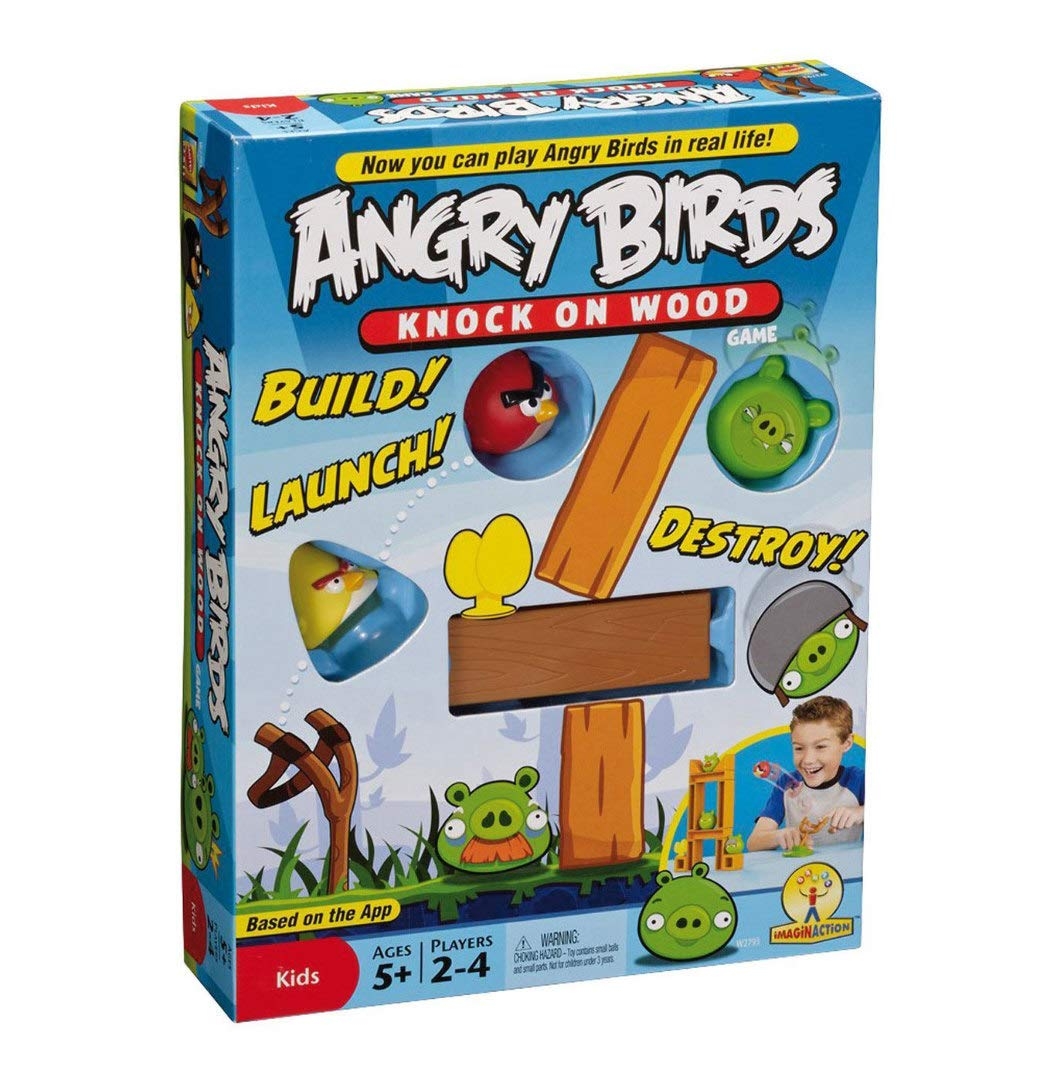 Amazon Mattel Angry Birds Knock On Wood Game Toys Games