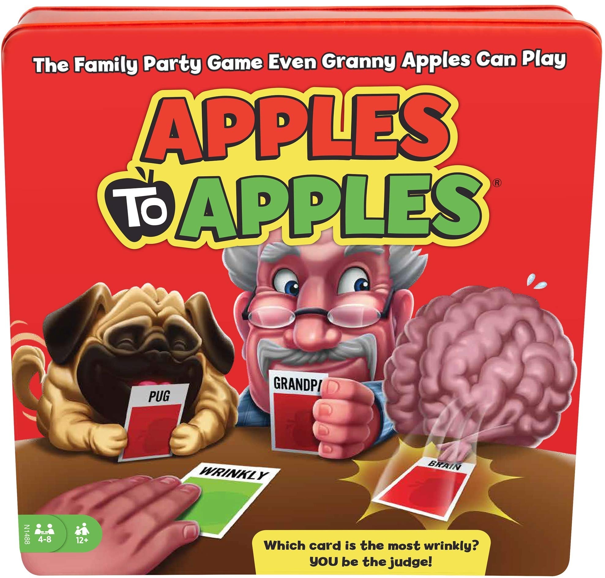 Amazon Mattel Games Apples To Apples Card Game Family Game For Kids And Adults Make Hilarious Comparisons With 1000 Cards Toys Games