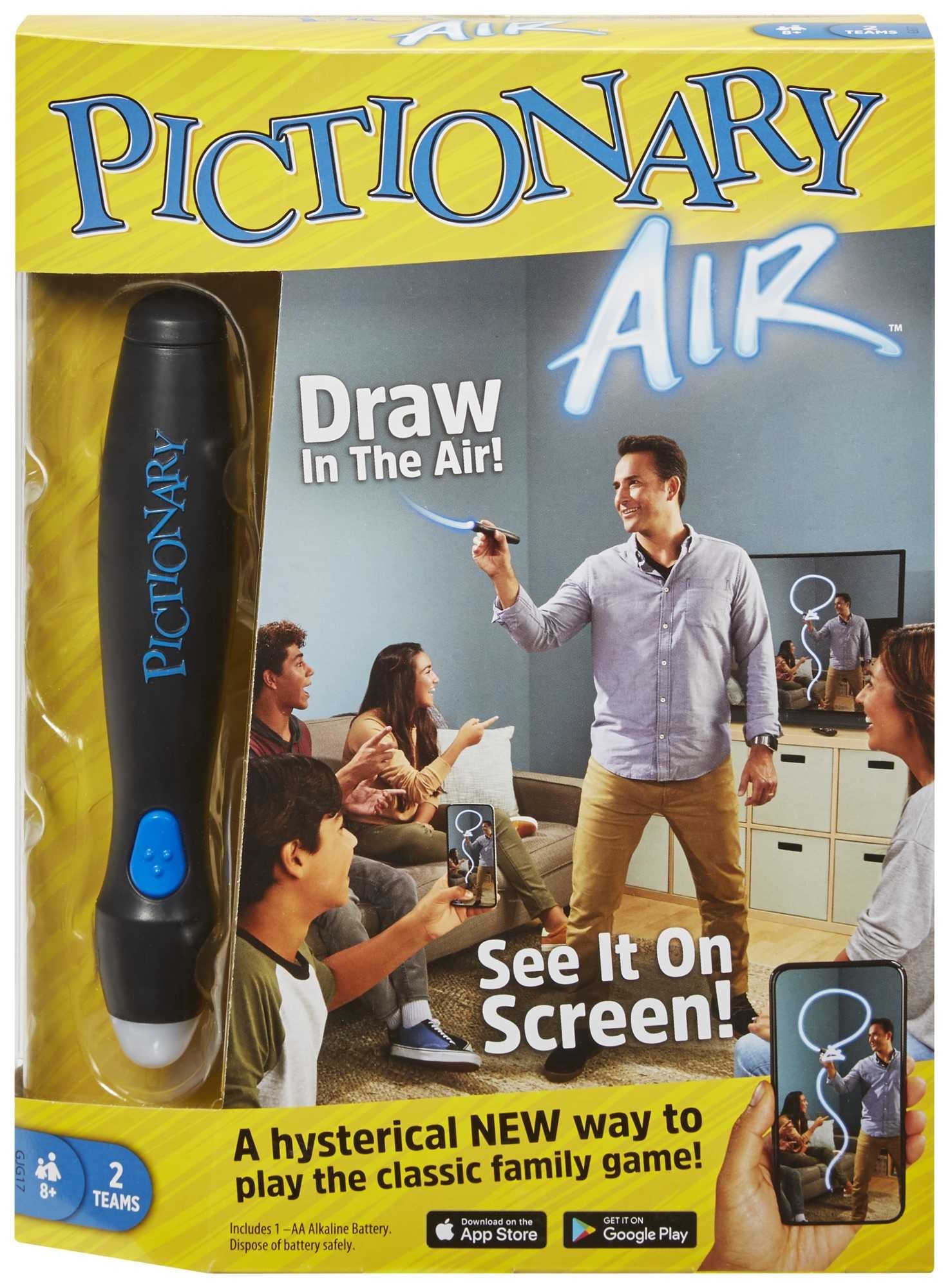 Amazon Mattel Games Pictionary Air Family Board Game For Kids And Adults Engaging Gift For Kids Drawing Game For 2 Teams With Multiple Players Ages 8 And Up English Version GJG17 