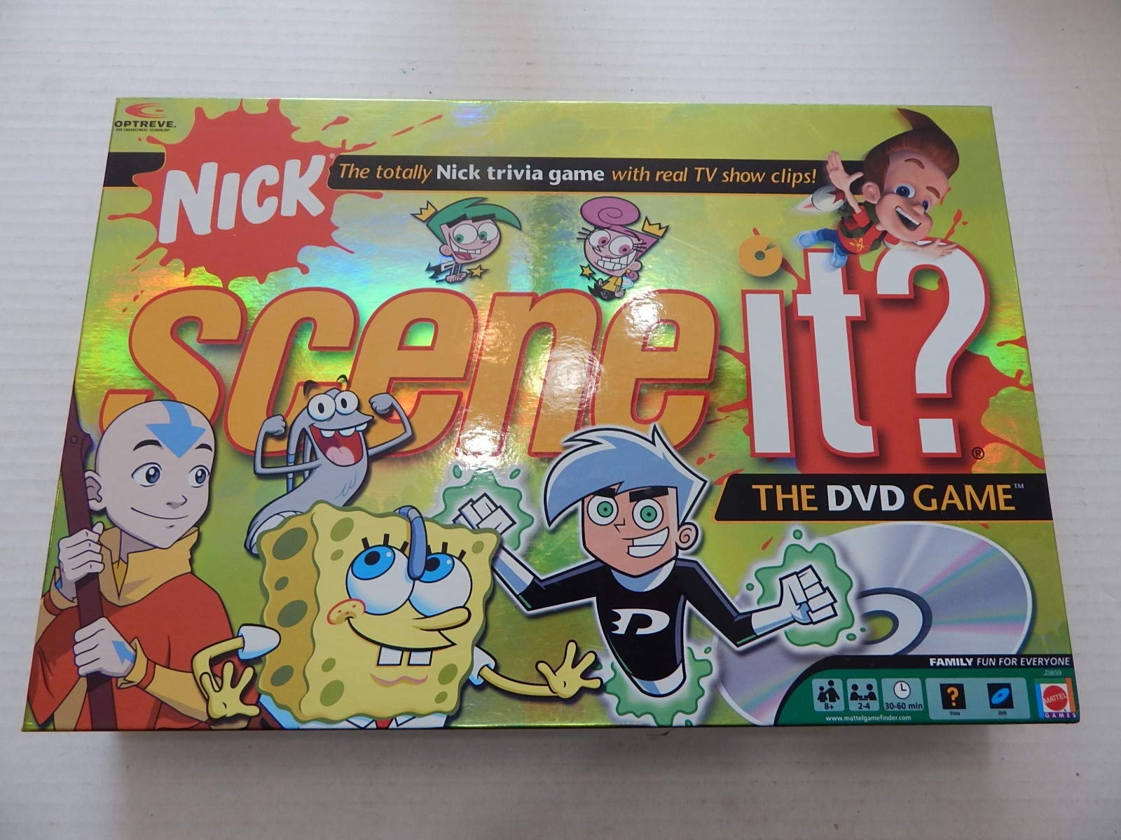 Amazon Mattel Scene It Nickelodeon DVD Board Game Toys Games