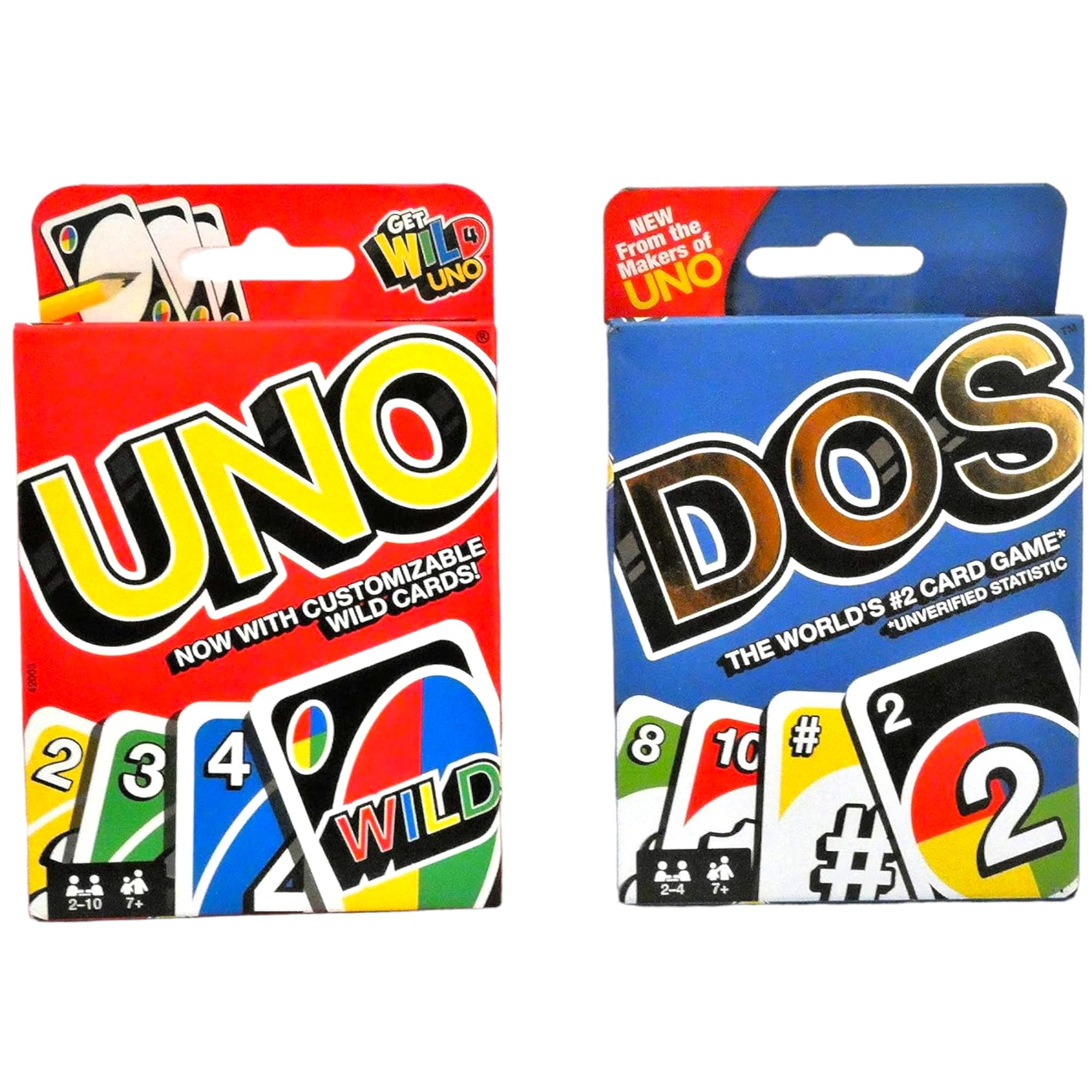 Amazon Mattel Uno Card Game Bundled With Dos Card Game Multicolor Toys Games