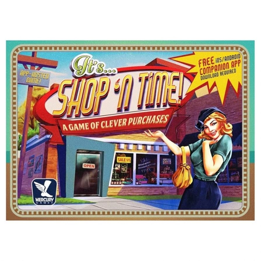Amazon Mercury Games Shop N Time Board Game 2 8 Players Ages 13 Up Plays In 15 Minutes Toys Games