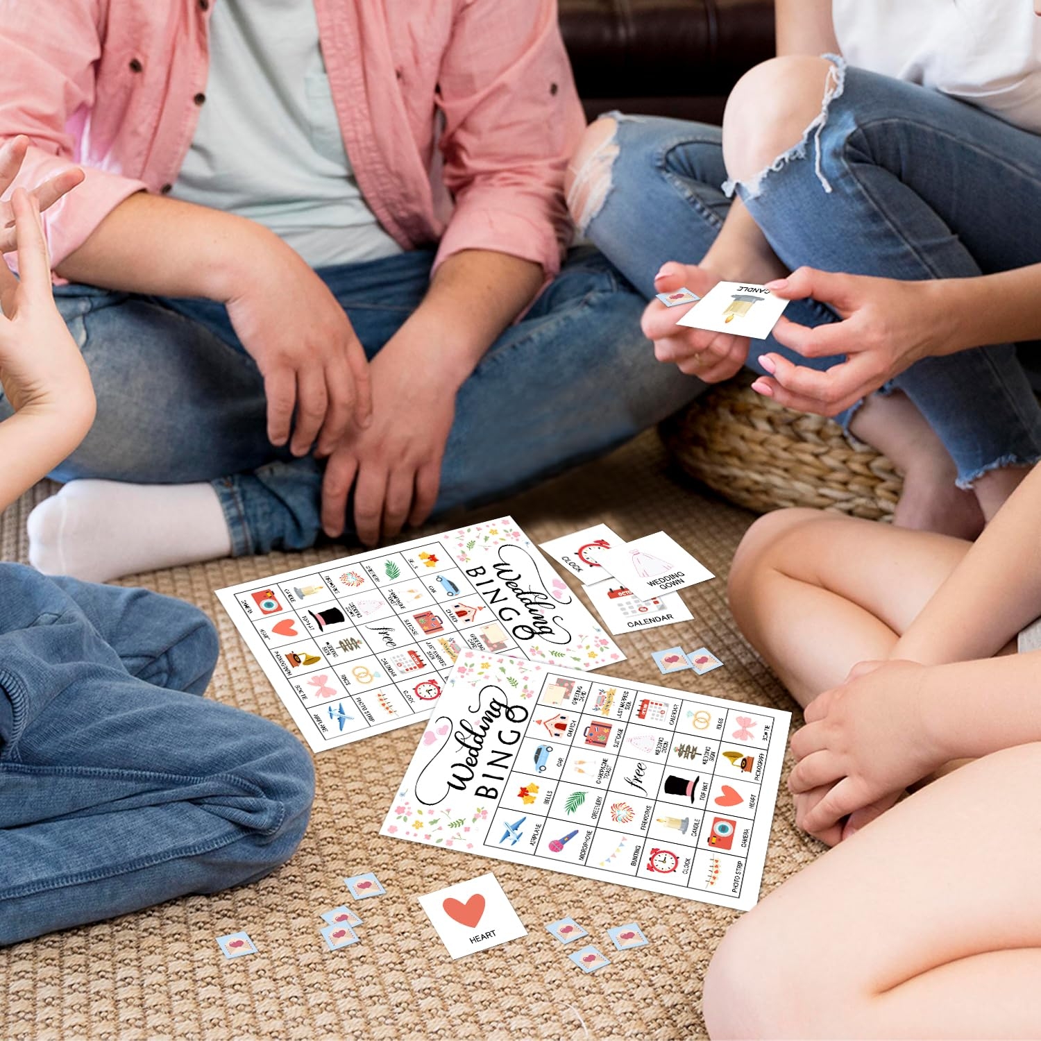 Amazon Mermermu Wedding Party Bingo Game Cards 24 Players Bridal Shower Bingo Card For Family Friend Adult Large Group Holiday Engagement Party Activity Favor Decoration Supplies 001 Toys Games