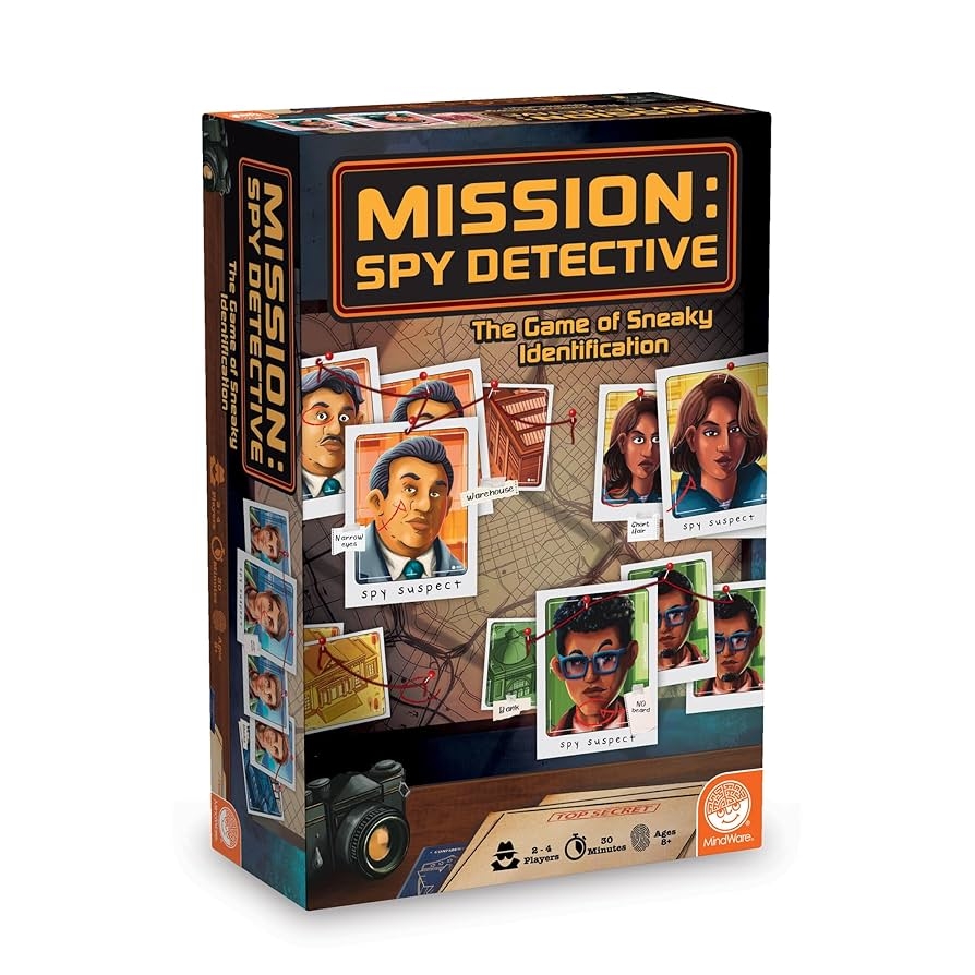 Amazon MindWare Mission Spy Detective Family Board Game Spy Game For 8 Year Olds And Up Toys Games