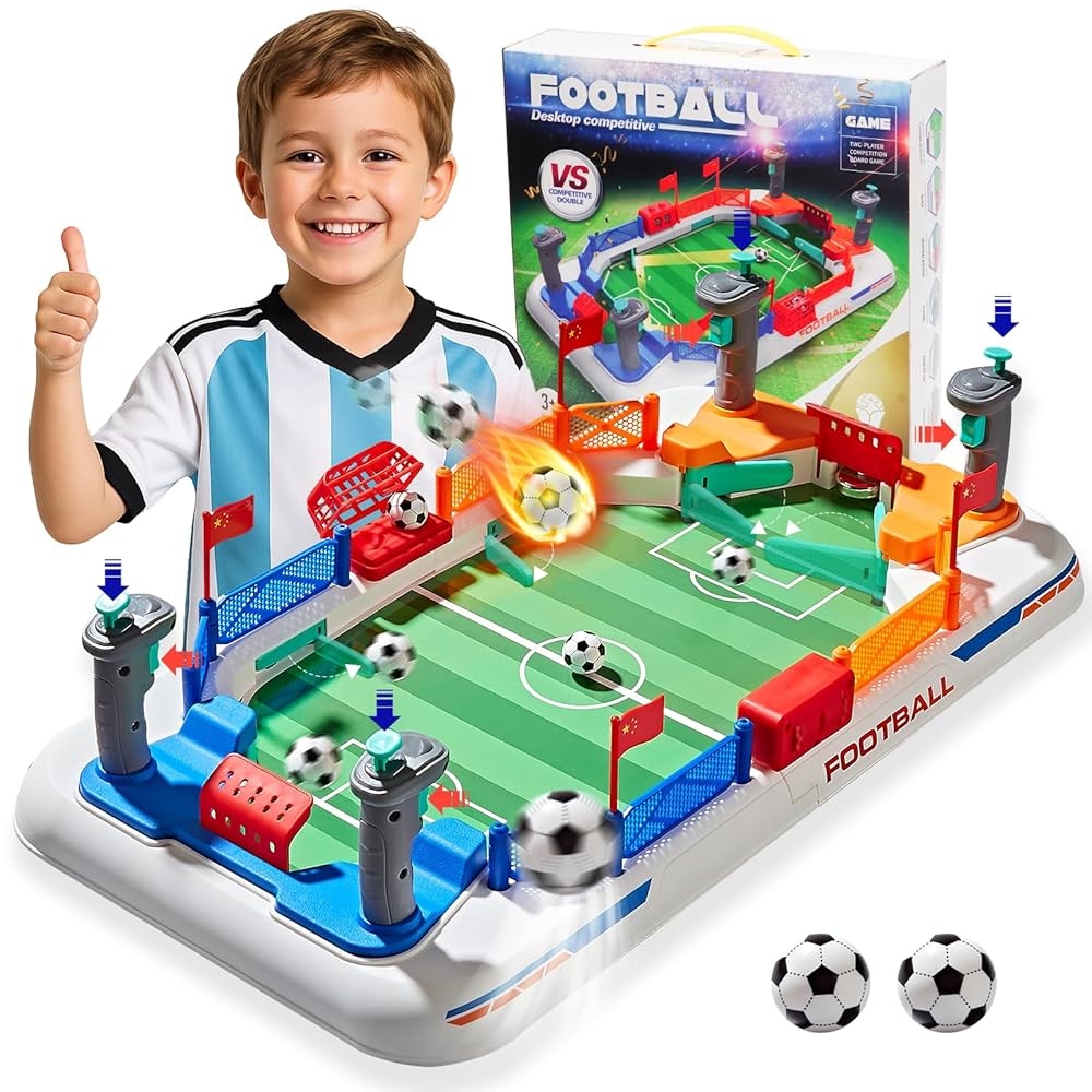 Amazon Mini Soccer Board Game For Kids Foosball Table Toys For 3 4 5 6 7 8 12 Year Old Kids Pinball Interactive Sports Game Age 3 Indoor Home Party Birthday Gift For Boys Girls Sports Outdoors