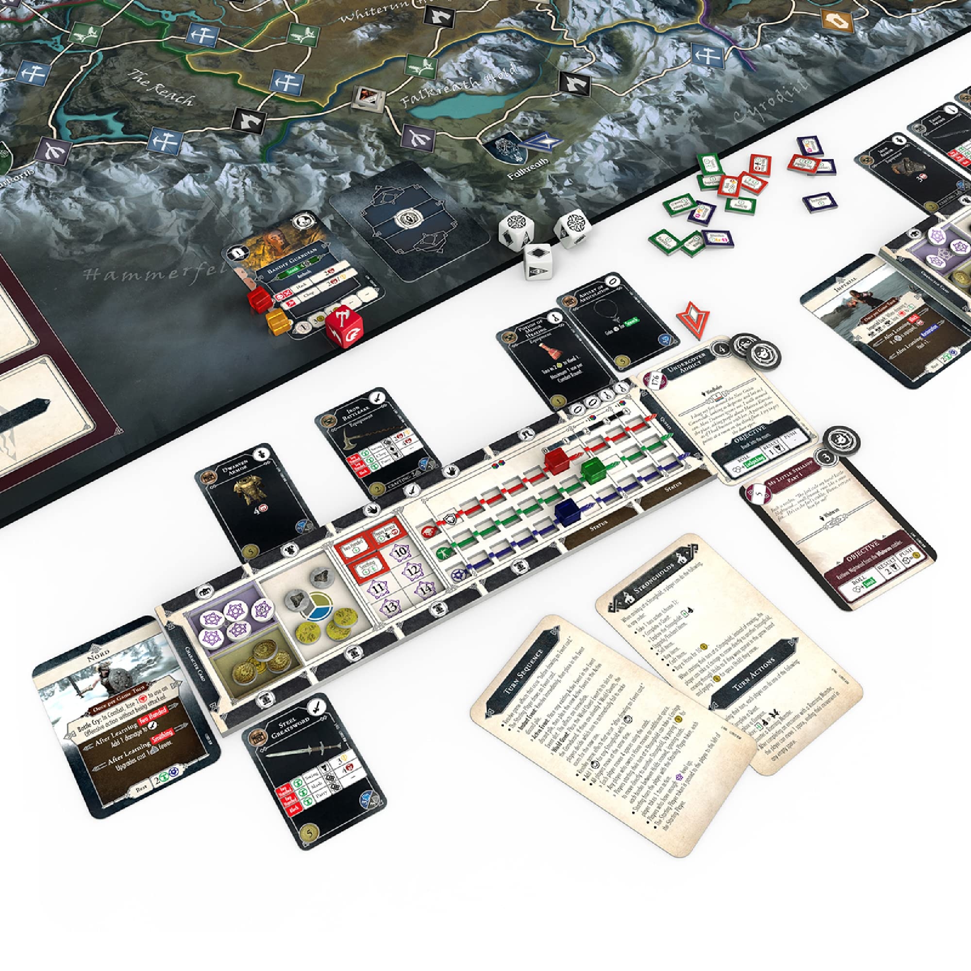 Amazon Modiphius The Elder Scrolls V Skyrim The Adventure Game Dungeon Crawling Strategy With Tabletop Miniatures For Kids Adults Ages 14 1 4 Players 60 120 Minute Playtime Musical Instruments