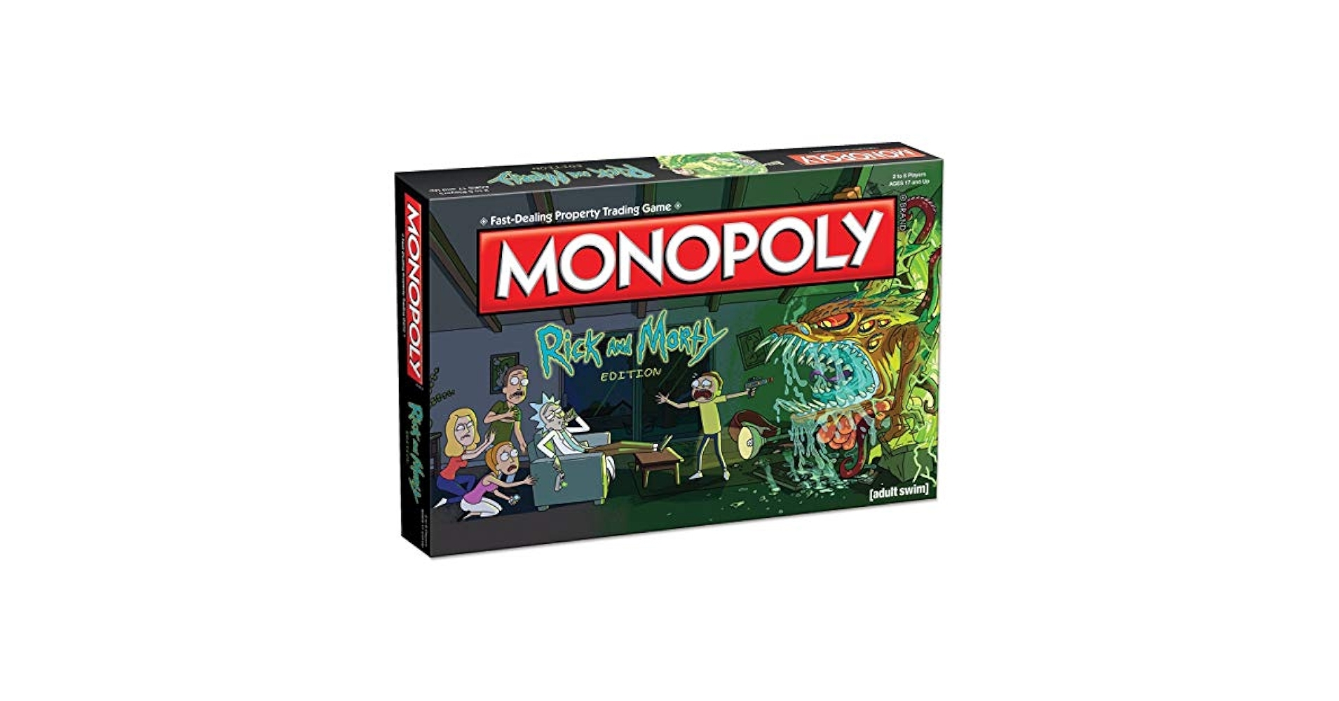 Amazon Monopoly Rick And Morty Board Game Based On The Hit Adult Swim Series Rick Morty Offically Licensed Rick Morty Merchandise Themed Classic Monopoly Game USAopoly Toys Games