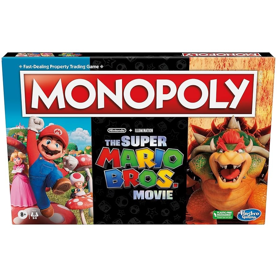 Amazon Monopoly The Super Mario Bros Movie Edition Kids Board Game Family Games For Super Mario Fans Ages 8 Amazon Exclusive Toys Games