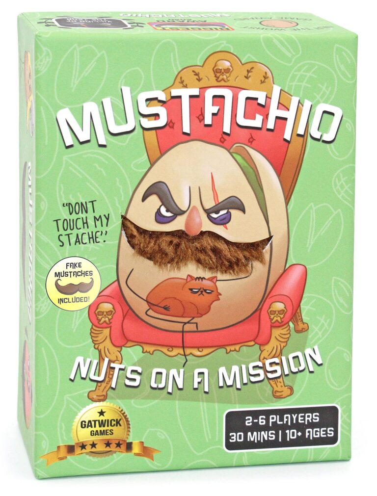 Amazon Mustachio Mustaches Now Included A Strategy Game Of Trickery And Scheming Nuts Funny Board Games For Teens And Family Night Card Game For 2 6 Players Toys Games