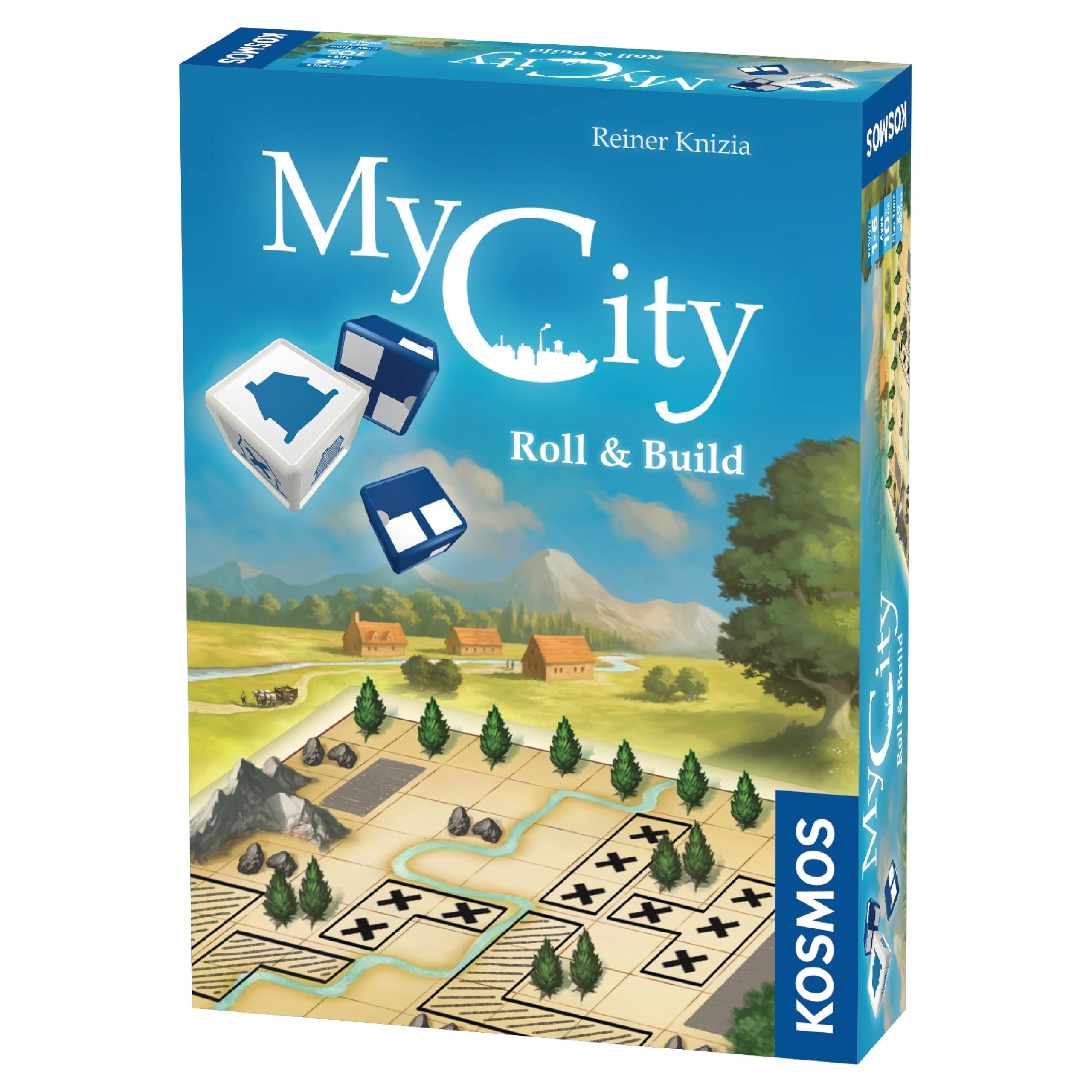 Amazon My City Roll And Build Board Games Dice Game Roll And Write 1 To 6 Players Kosmos 1 6 Players Fast Paced Game Toys Games