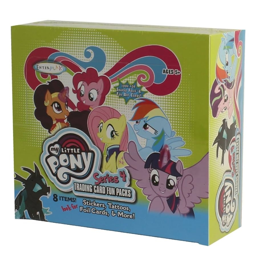 Amazon My Little Pony Friendship Is Magic Series 4 Trading Card Fun BOX 24 Packs Toys Games