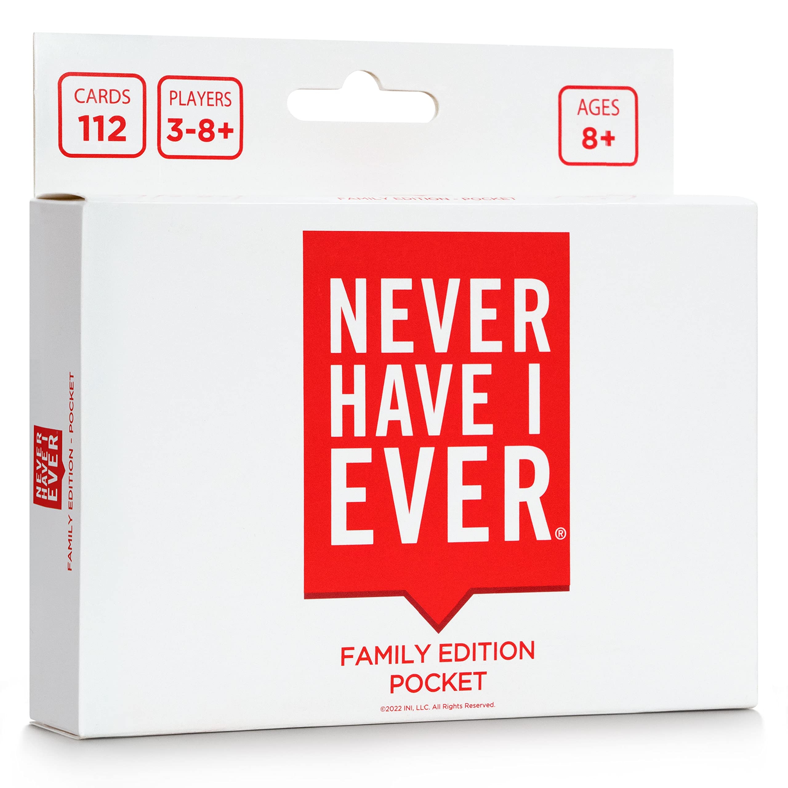 Amazon Never Have I Ever Pocket Edition Family Edition Card Game Set Fun Family Game Night Party Games For Kids Teens And Adults For 3 Players Ages 8 Toys Games