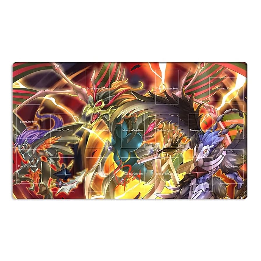 Amazon New Mlikemat Playmat Blackwing TCG CCG OCG Trading Card Game Mat With Zones Free Bag ZD039 975 A Toys Games