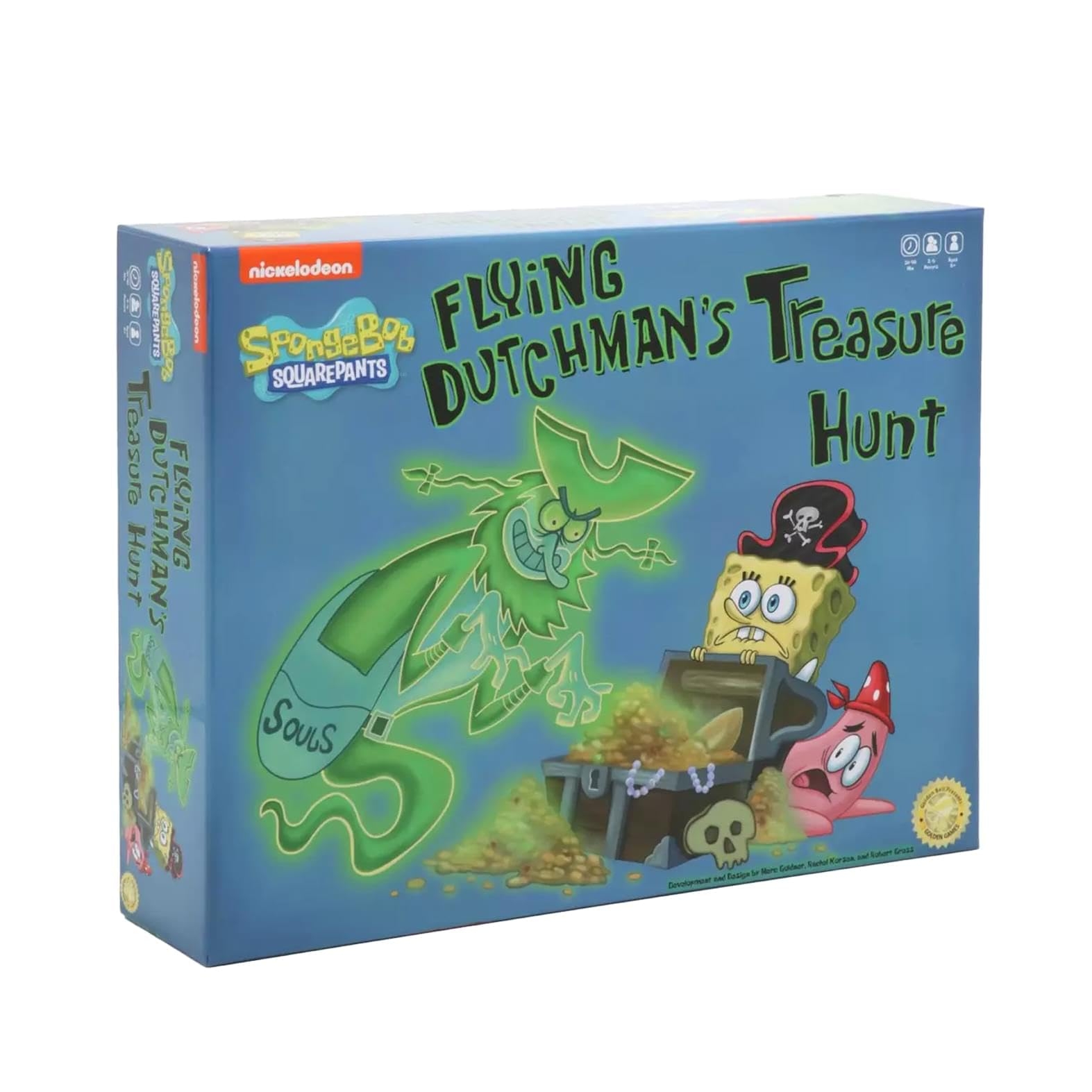 Amazon Nickelodeon Spongebob Squarepants Flying Dutchman s Treasure Hunt Board Game Fun Family Entertainment For 2 6 Players Toys Games