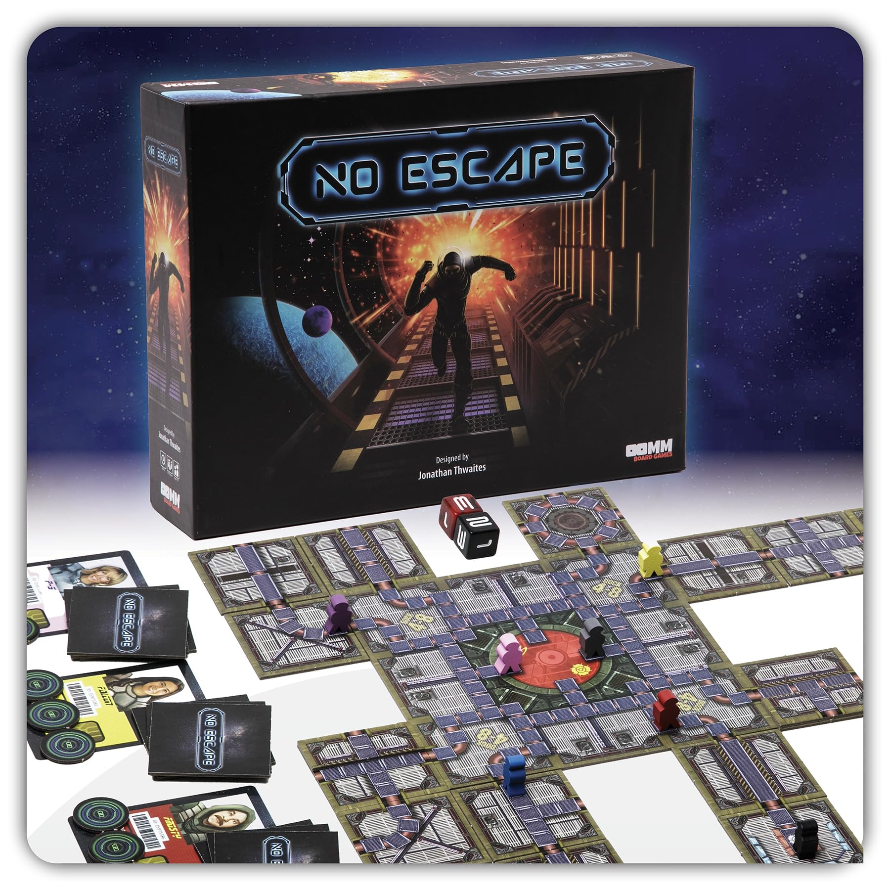 Amazon No Escape Board Game Strategy Board Games For Adults Family Games Party Games Unique Strategic Space Sabotage Traitor Maze Game With Tiles Fun For Kids Teenagers Adults 2 To