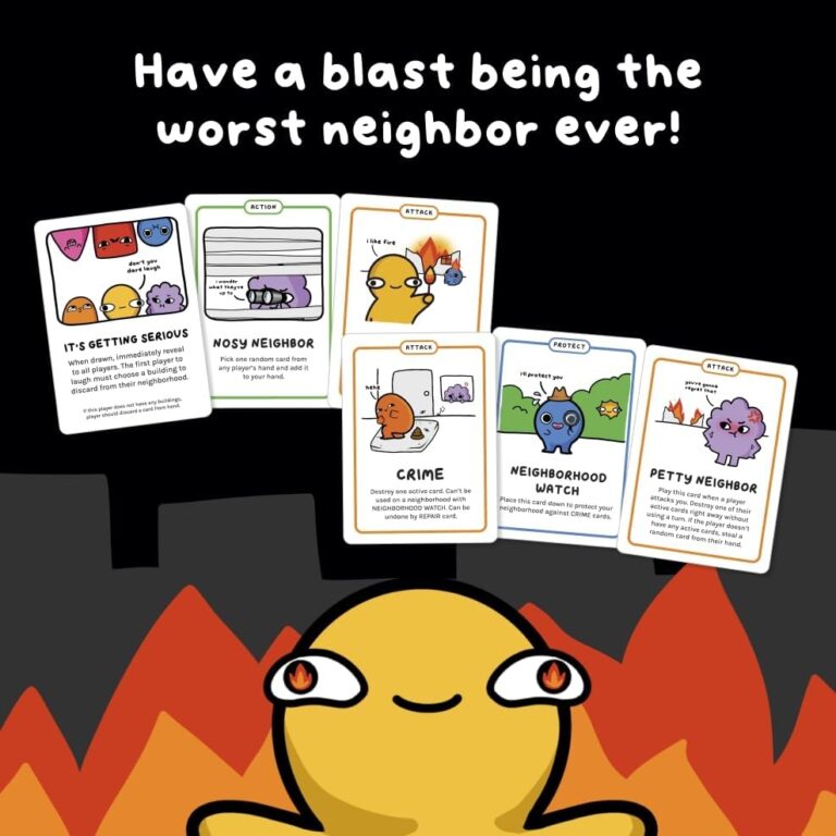 Amazon Not So Neighborly Card Game Family Friendly Game Perfect For Game Nights For Ages 7 And Up Toys Games
