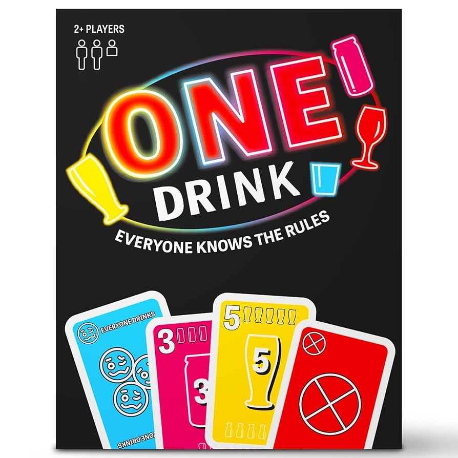 Amazon One Drink Drinking Game For Parties Fun And Easy Card Game For Game Nights Sports Outdoors