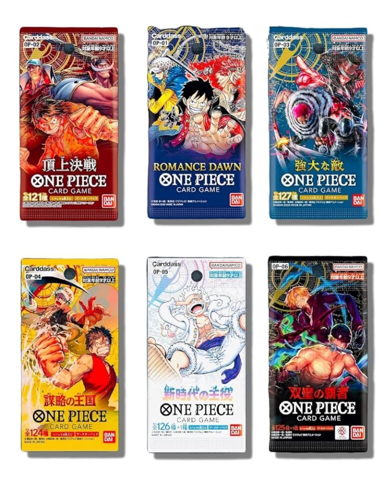 Amazon One Piece Cards 6 Sealed Packs Potential Mystery Graded Card Collection Starter Box Japanese Version 1 Pack Of Each Release OP 01 OP 02 OP 03 OP 04 OP 05 OP 06 1 In 20 Boxes Contains Graded Card Toys Games