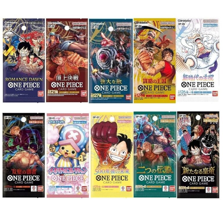 Amazon One Piece Cards Pack Bundle Ideal For One Piece TCG Enthusiasts Anime Fans Card Collectors Comprehensive One Piece Card Collection By TraderzTCG 10 Pack Bundle Toys Games