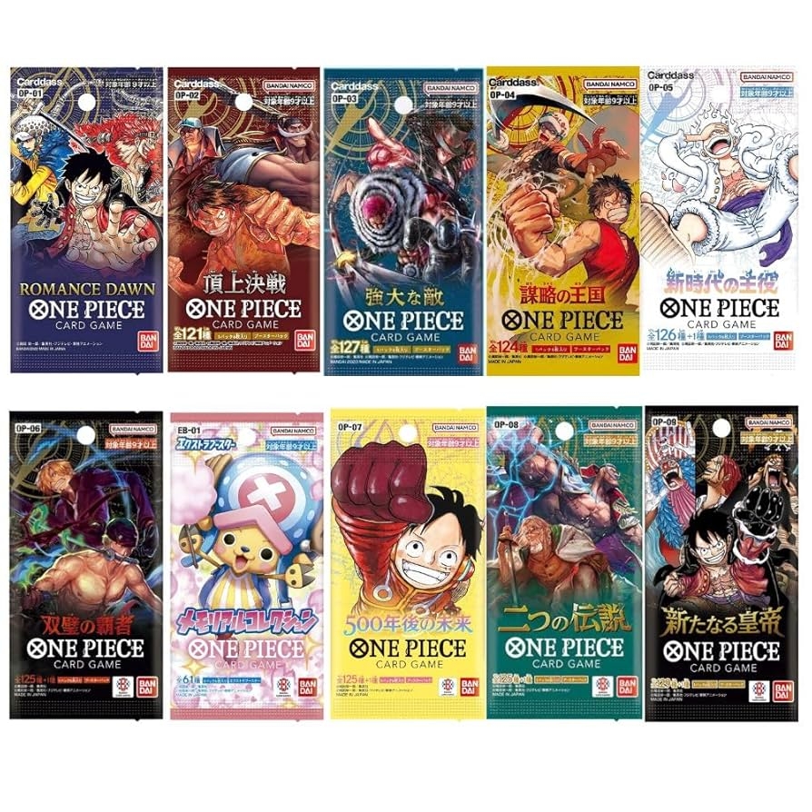 Amazon One Piece Cards Pack Bundle Ideal For One Piece TCG Enthusiasts Anime Fans Card Collectors Comprehensive One Piece Card Collection By TraderzTCG 10 Pack Bundle Toys Games