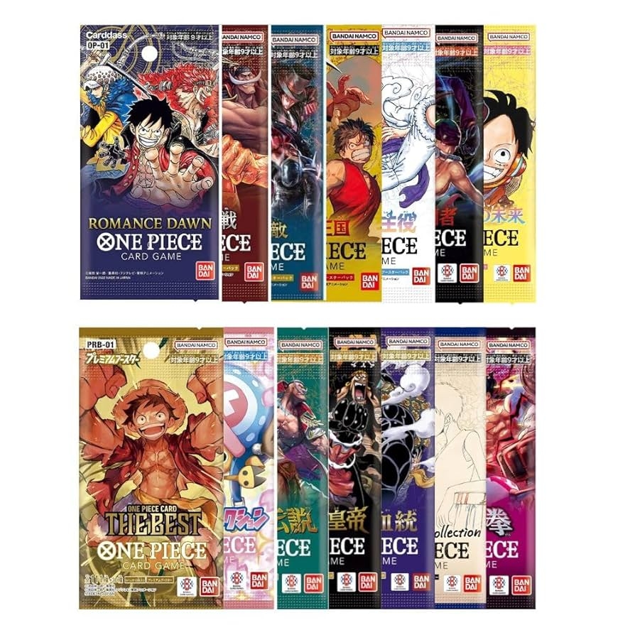 Amazon One Piece Cards Pack Bundle Ideal For One Piece Trading Cards Enthusiasts Anime Fans Card Collectors Comprehensive One Piece Card Collection By TraderzTCG 6 Pack Bundle Toys Games
