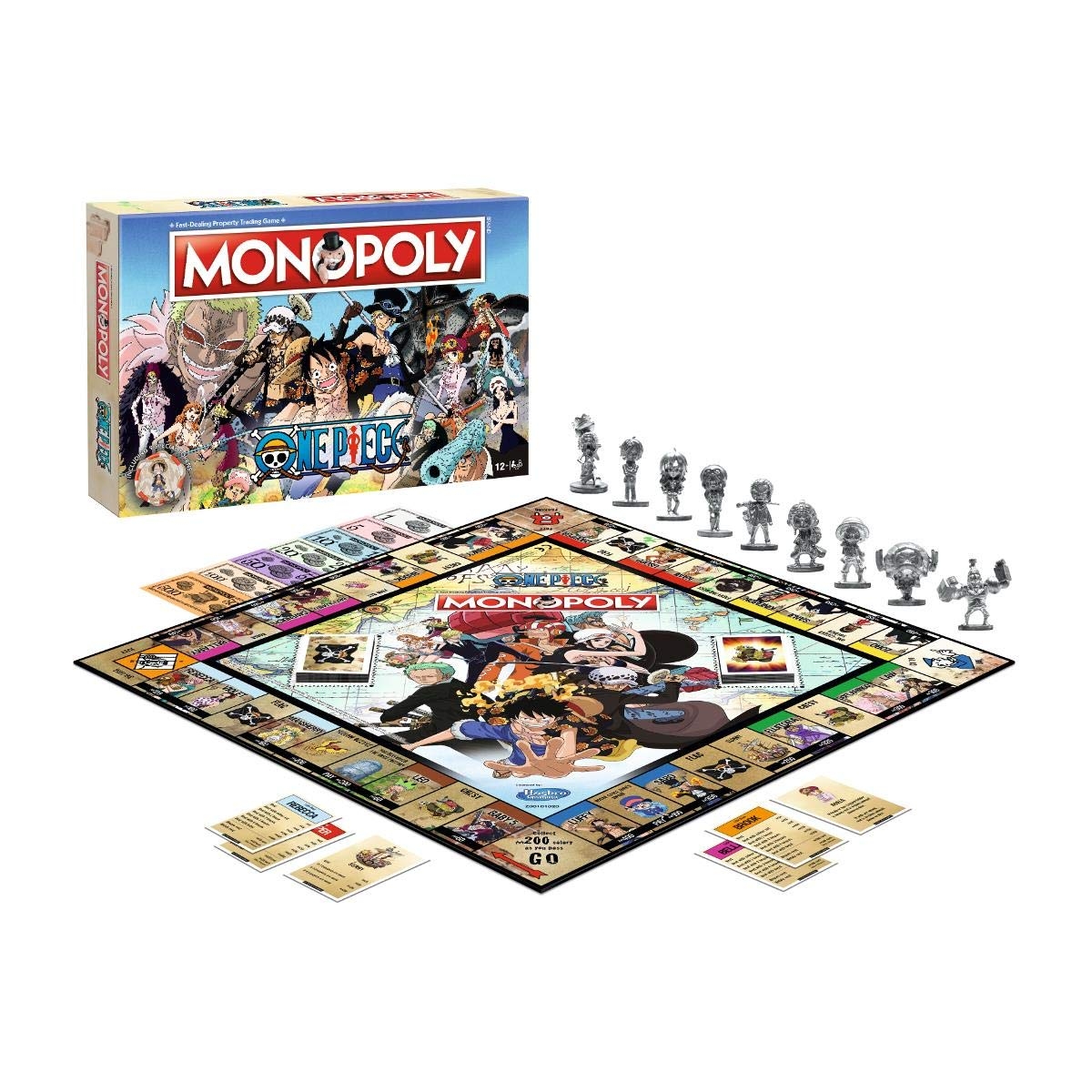 Amazon One Piece Monopoly Board Game For 2 8 Players Toys Games