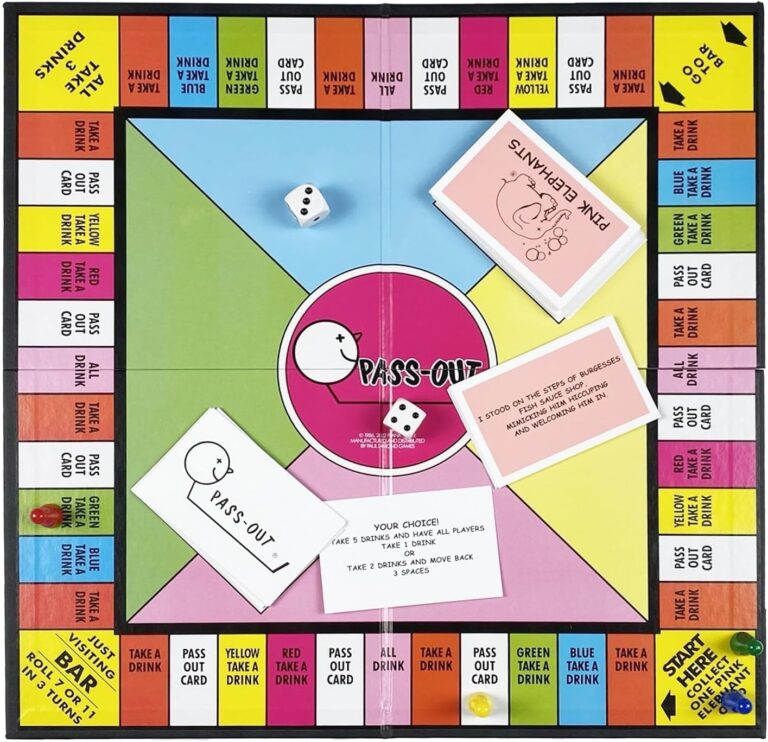 Amazon Pass Out Board Game Drinkers Party Game Toys Games