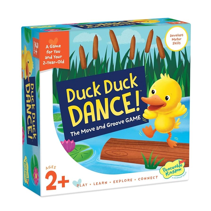 Amazon Peaceable Kingdom Games For Parents Their 2 Year olds Duck Duck Dance Toddler Preschool Board Game Of Moving Your Body Following Directions Toys Games