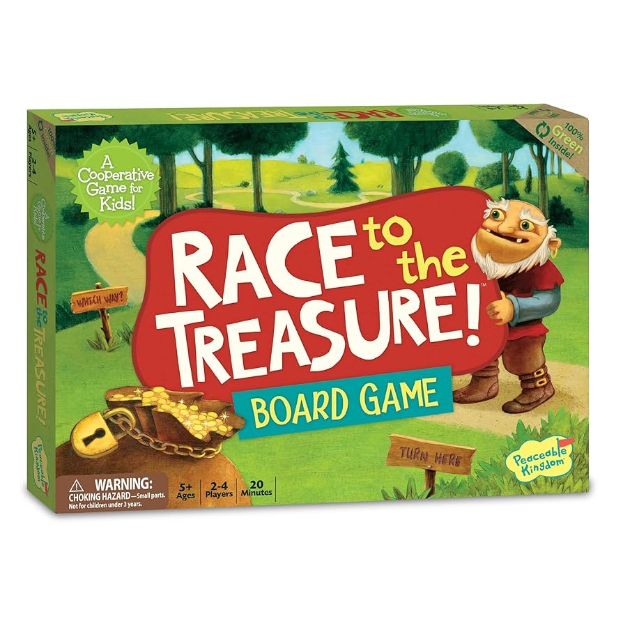 Amazon Peaceable Kingdom Race To The Treasure Cooperative Path Building Game For 2 To 4 Kids Ages 5 Peaceable Kingdom Toys Games