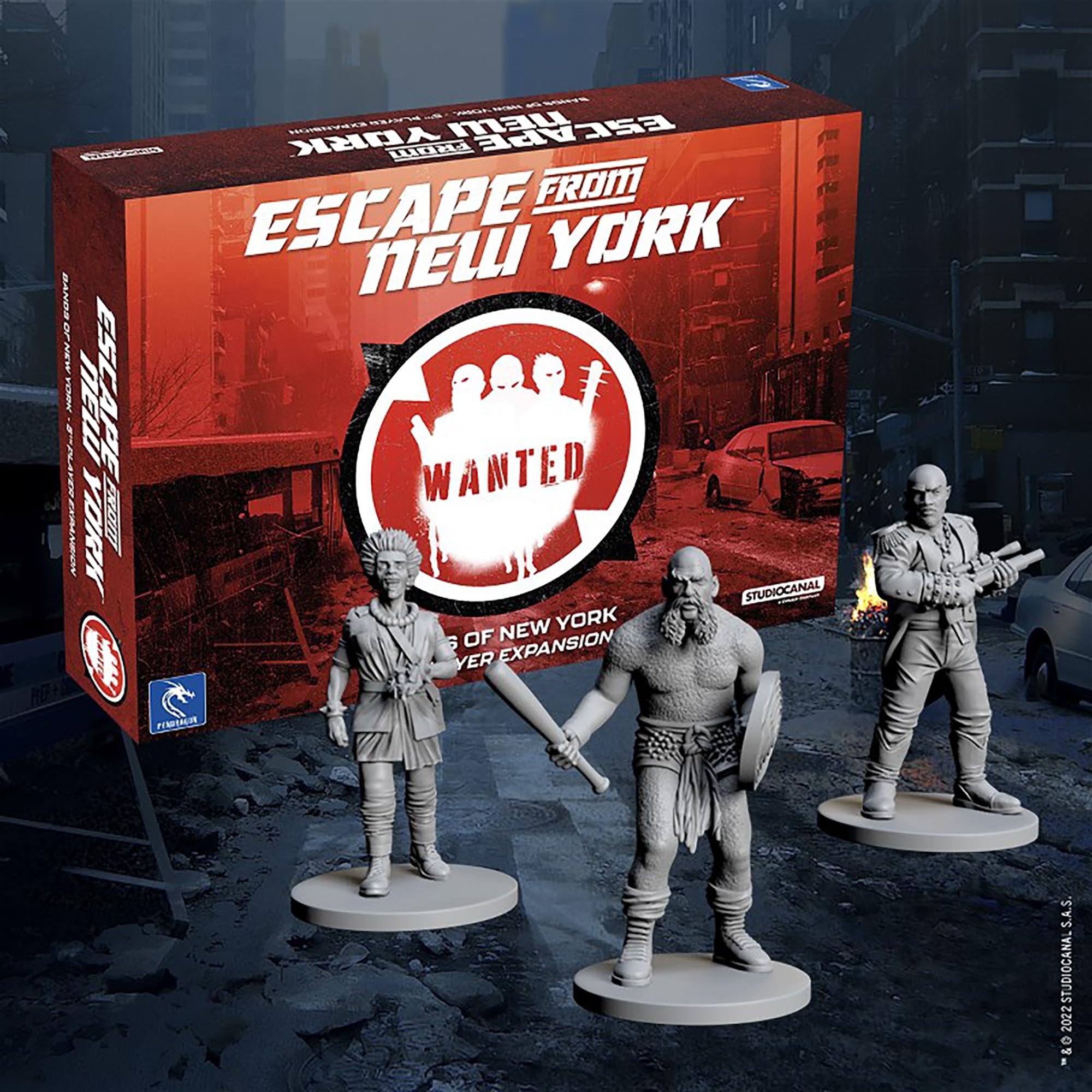 Amazon Pendragon Studios Escape From New York Bands Of New York 5th Player Expansion Hero Strategy Board Game Baed On The Movie Ages 14 2 5 Players 60 Min Toys Games