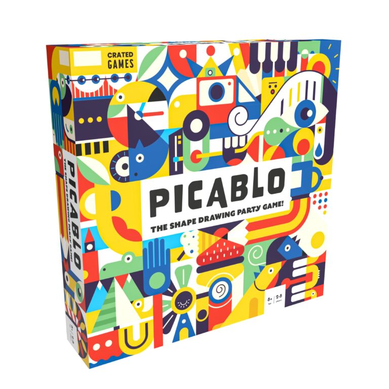 Amazon Picablo The Shape Drawing Family Game Fun For All Skill Levels Party Art Sketch Board Game For 2 8 Players Competitive And Collaborative Focused On Creativity And Teamwork Toys Games