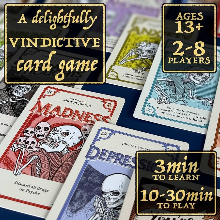 Amazon Pillbox Games Side Effects Unleash The Fun Chaos Using Therapy Medication In This Hit Card Game For 2 To 8 Players Health Household