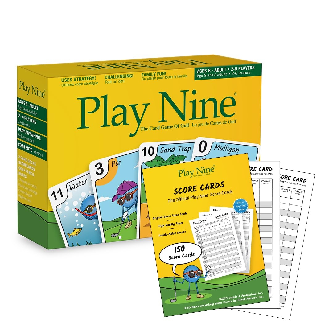 Amazon Play Nine Card Game And Score Card Bundle Toys Games