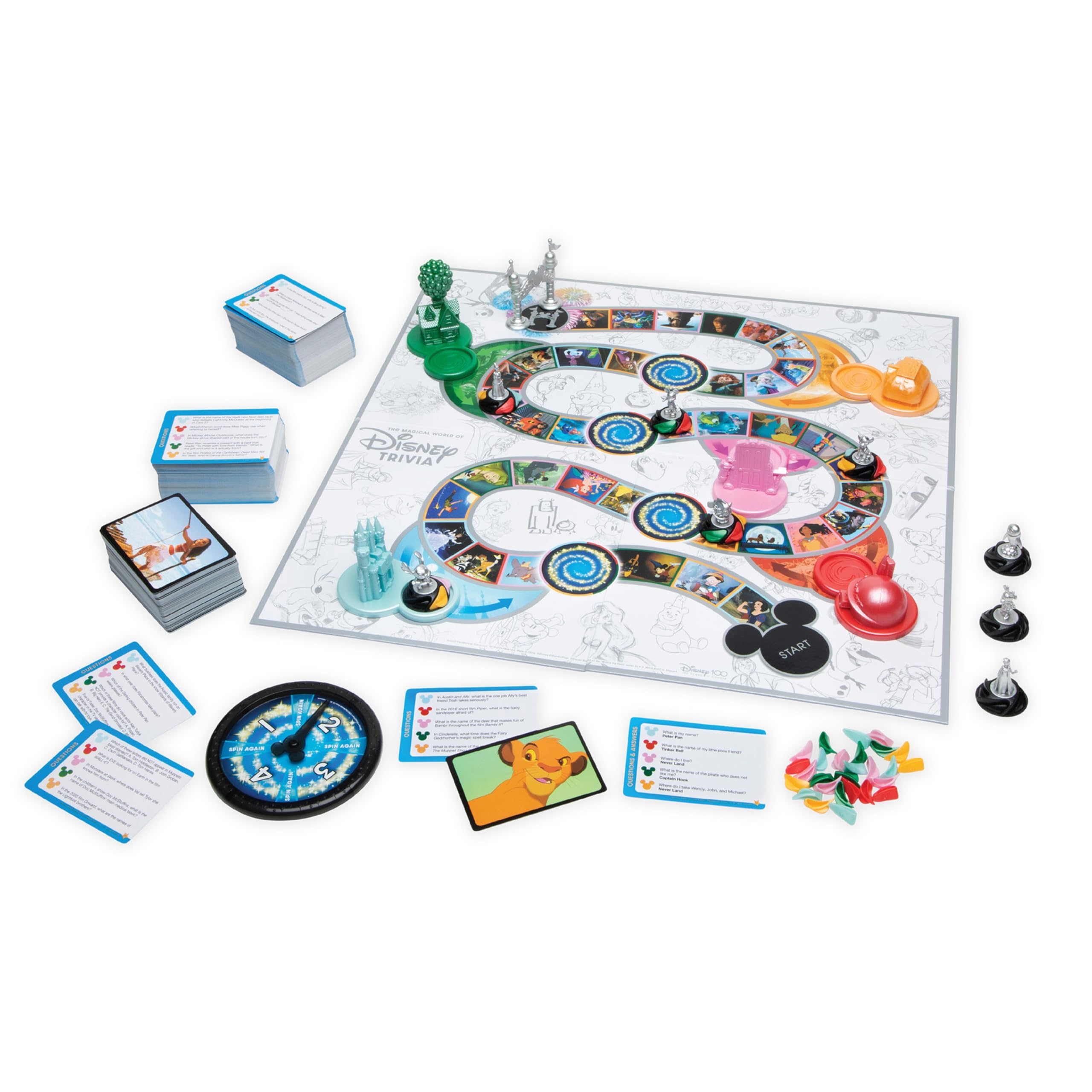 Amazon PlayMonster The Magical World Of Disney Trivia Games Board Games For Family Night Family Games Multi Player Board Game Family Board Game Travel Games Disney Game Ages 6 Toys 