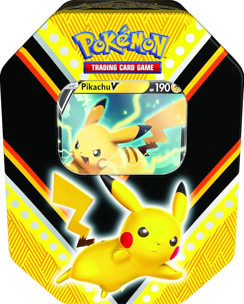 Amazon Pok mon POK80779 D6 TCG V Powers Tin one At Random Mixed Colours Toys Games