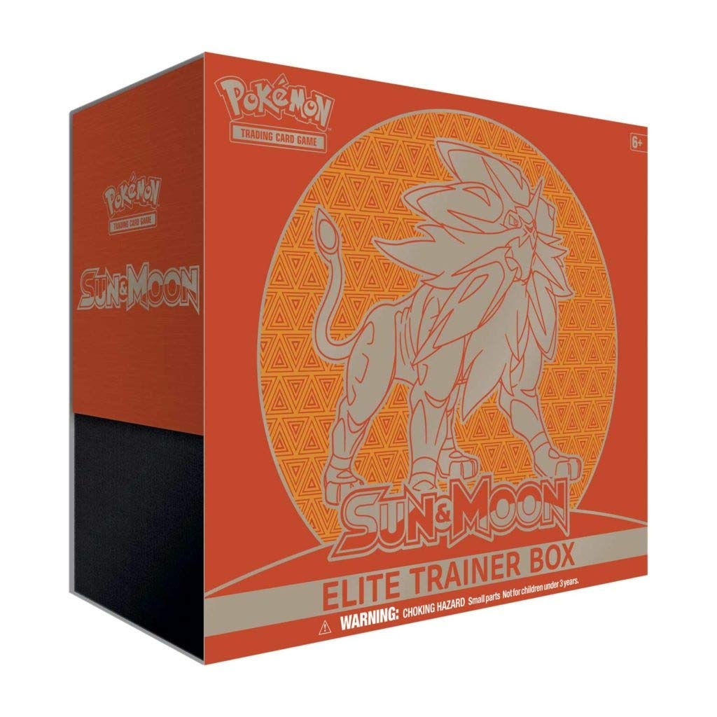 Amazon Pokemon TCG Elite Trainer Box Sun Moon Solgaleo Toys Games