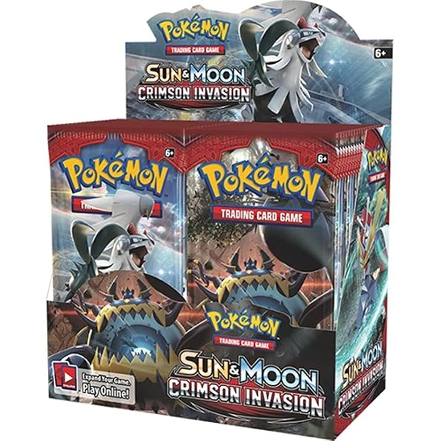 Amazon Pokemon TCG Sun Moon Crimson Invasion Sealed Booster Box Toys Games