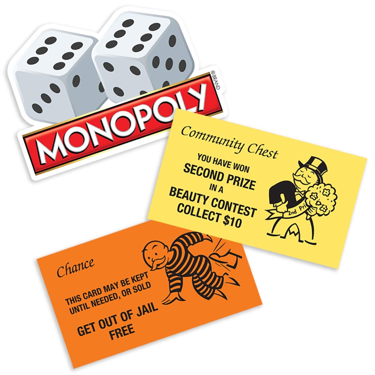 Amazon Popfunk Monopoly Board Game Community Chest Chance Collectible Stickers Toys Games