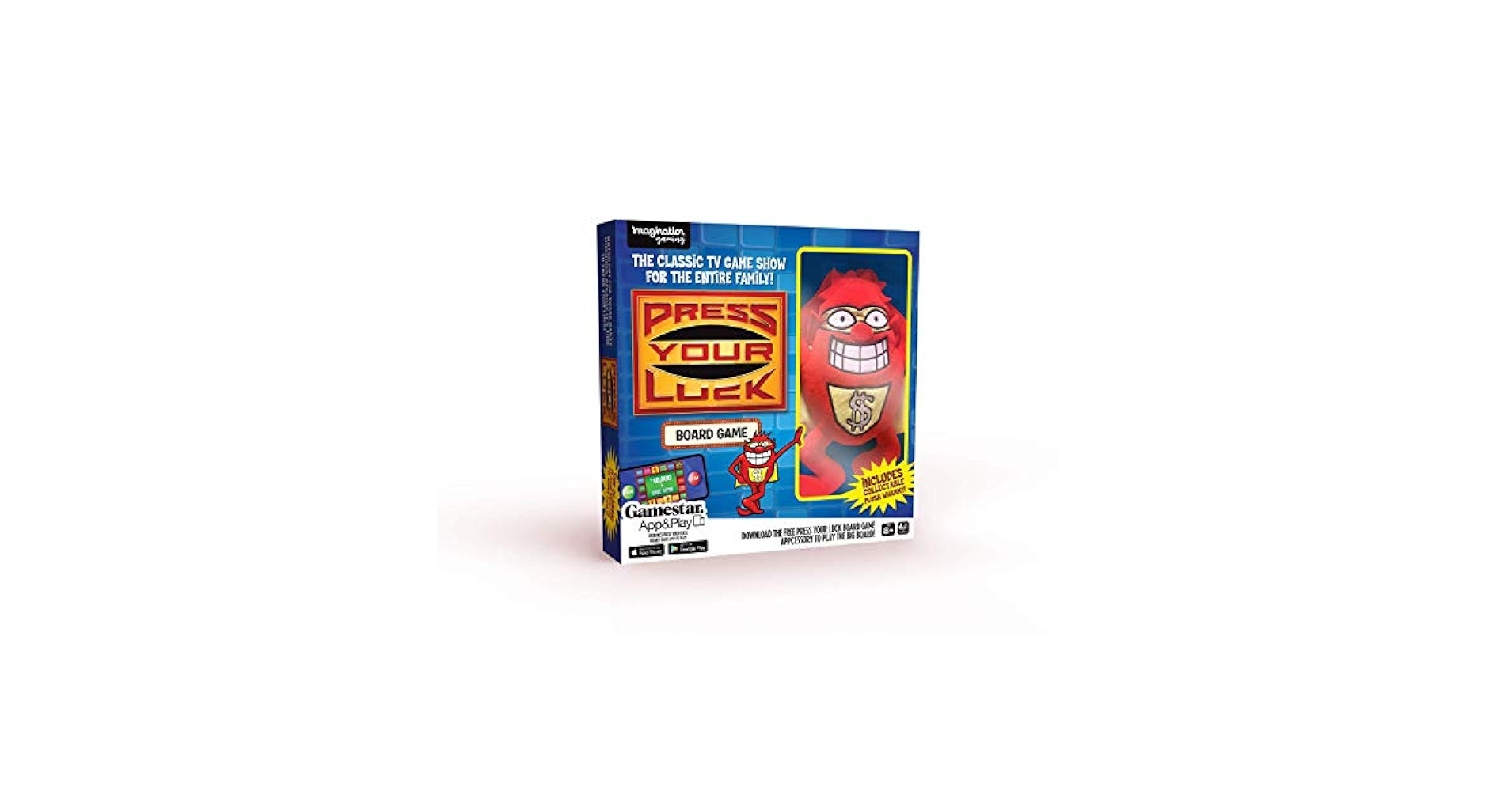 Amazon Press Your Luck Card Game With Whammy Plush Toy Bring The Classic TV Game Show Home Full Of Trivia Tactics Choices And Chances Play With Family And Friends Remote Home Entertainment 