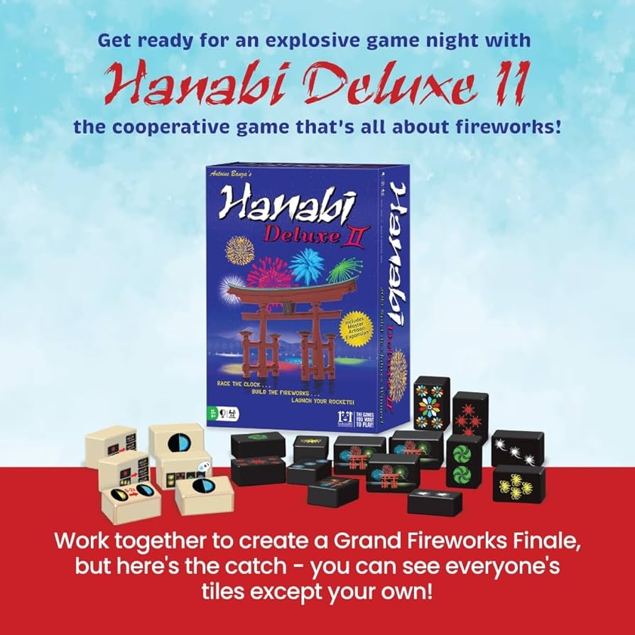 Amazon R R Games Hanabi Deluxe II Strategy Game Toys Games