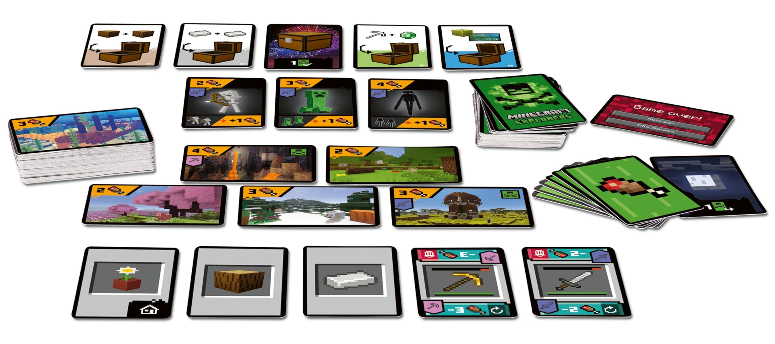 Amazon Ravensburger 21580 Minecraft Explorers Cooperative Card Game For 2 4 People Ages 8 And Up Toys Games