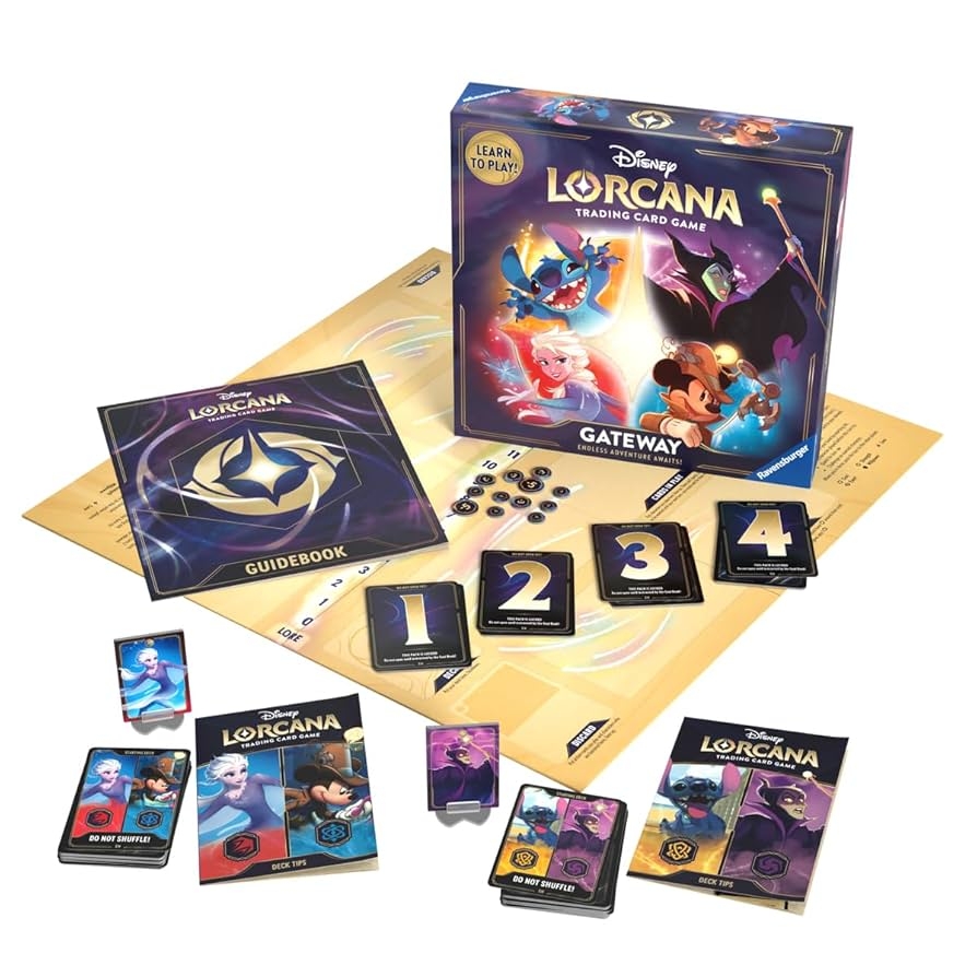 Amazon Ravensburger Disney Lorcana TCG Gateway Board Game Introductory Trading Card Game Experience For Ages 8 Learn To Play Disney Lorcana Fun For New Players Families Toys Games
