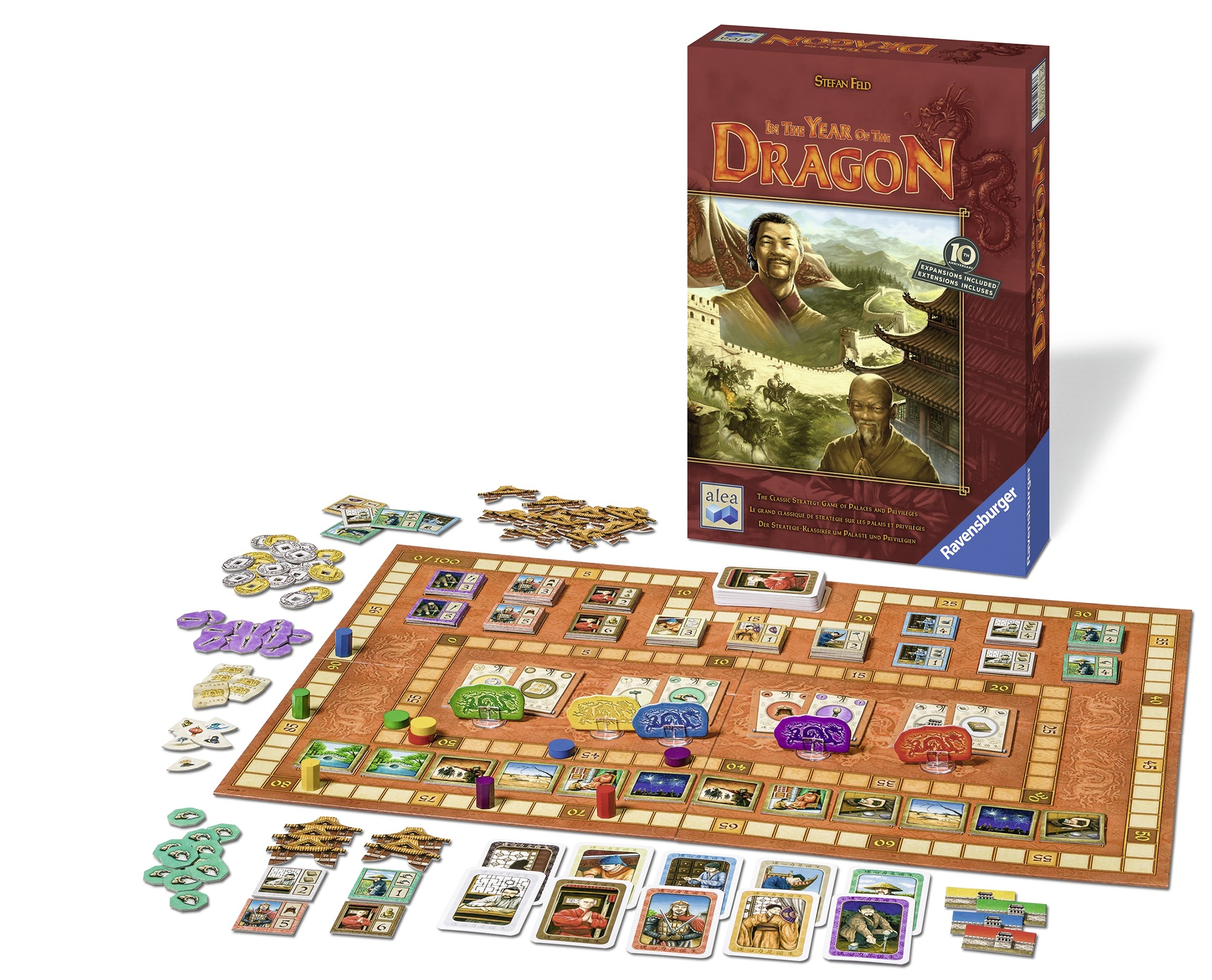 Amazon Ravensburger In The Year Of The Dragon 10th Anniversary Edition Strategy Board Game Toys Games