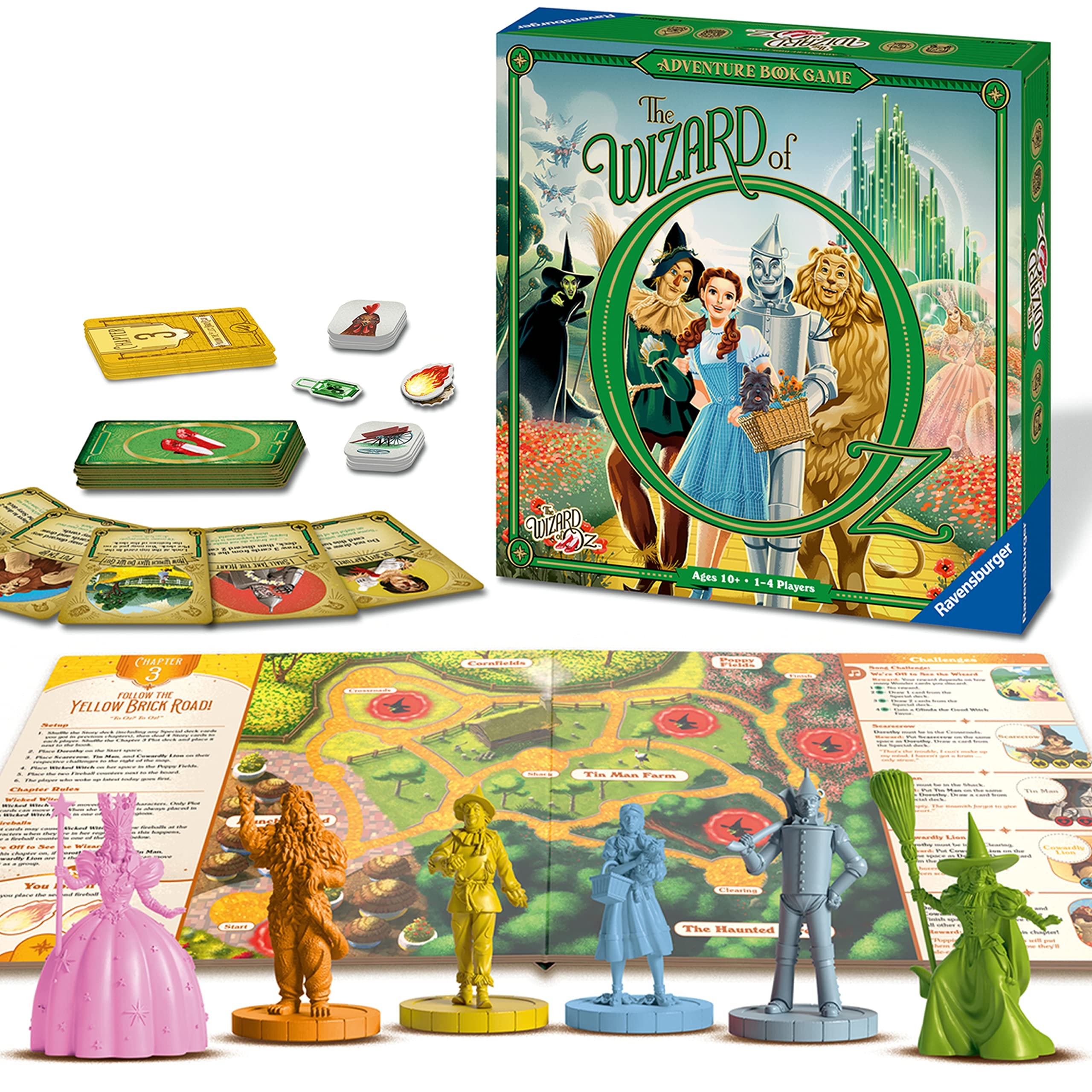 Amazon Ravensburger Wizard Of Oz Adventure Book Game For Ages 10 Up Immersive Story Based Gameplay Detailed Miniatures Ideal Gift For Brain Teaser Enthusiasts Interactive Group Activity Toys Games