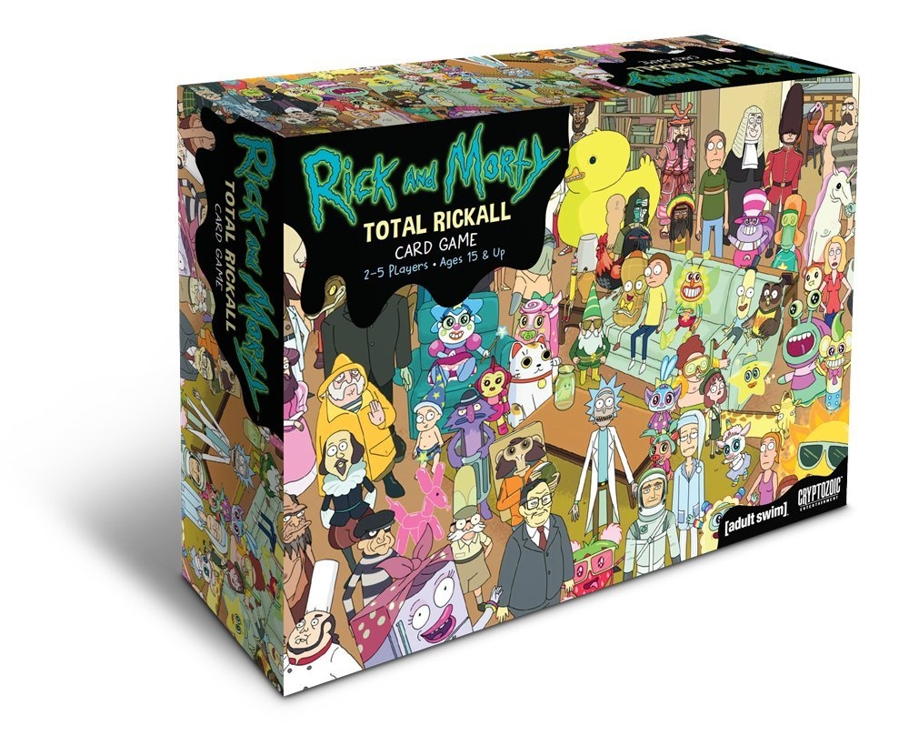 Amazon Rick And Morty Total Rickall Cooperative Card Game Toys Games