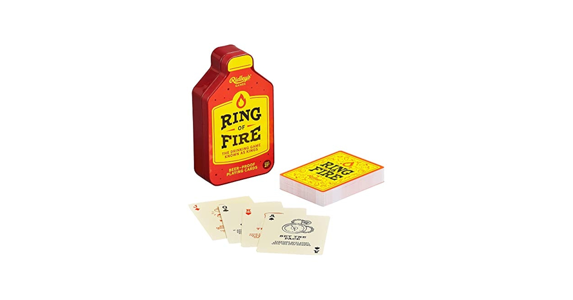 Amazon Ridley s Ring Of Fire Drinking Card Game Fast Paced Kings Card Game For Adults Ages 21 Waterproof Playing Cards Fun Easy to Learn Party Game Sports Outdoors