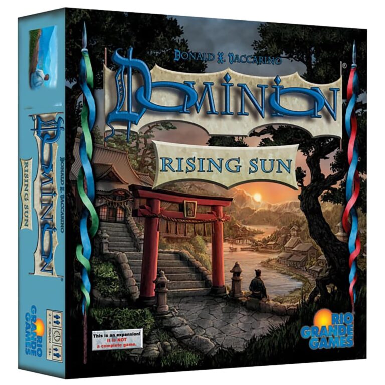 Amazon Rio Grande Games Dominion Rising Sun Expansion Strategy Board Game Sea Merchant Trading Game New Cards Piles Ages 14 2 4 Players 30 Min Toys Games