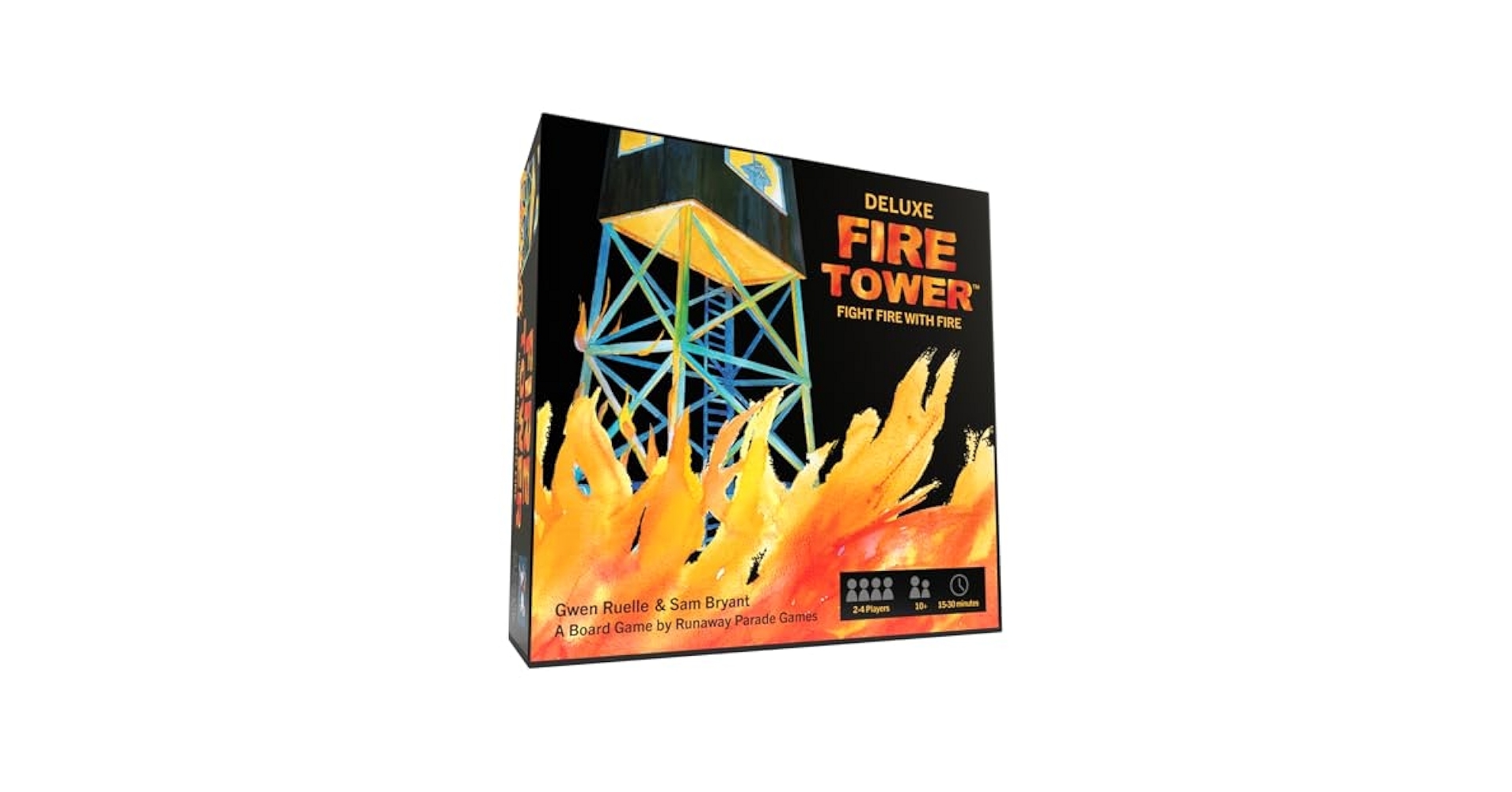 Amazon Runaway Parade Games Fire Tower Board Game Deluxe Edition Fight Fire With Fire In This Fast paced Competitive Strategy Game Easy To Learn 10 15 30 Min Toys Games